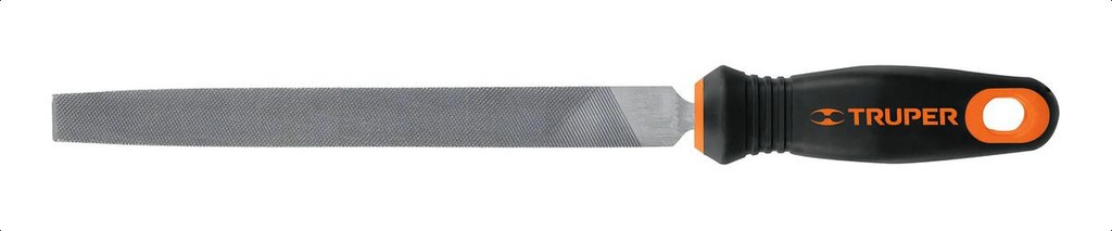 Lima Plana Bastarda Con Mango Comfort Grip 8'' Truper 15311 Lpb-8t