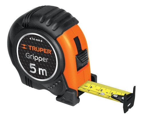 Flexometro Contra Impacto 5 Mt Truper Con Clip 15388