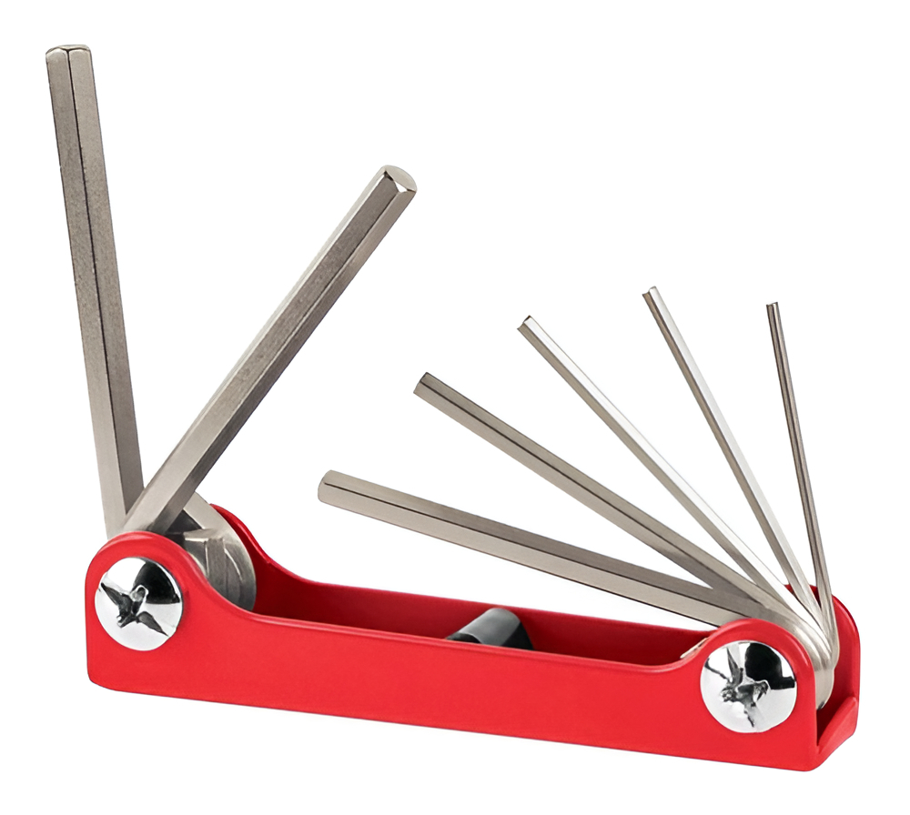 [TR-ALL-7P] Juego De Llaves Allen Std Tipo Navaja 7 Piezas Truper 15560 Color Plateado