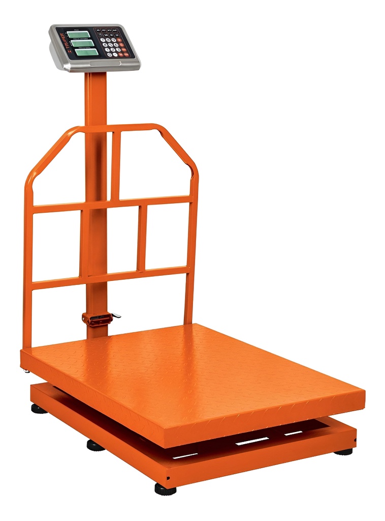 Báscula Digital Truper Bas-pla 500kg Con Mástil Color Naranja Peso Máximo Soportado 500 Kg