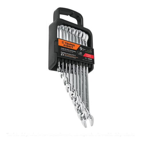 [TR-JC-9P] Juego Llaves Combinada Standard P 9 Pz Truper Expert 15776
