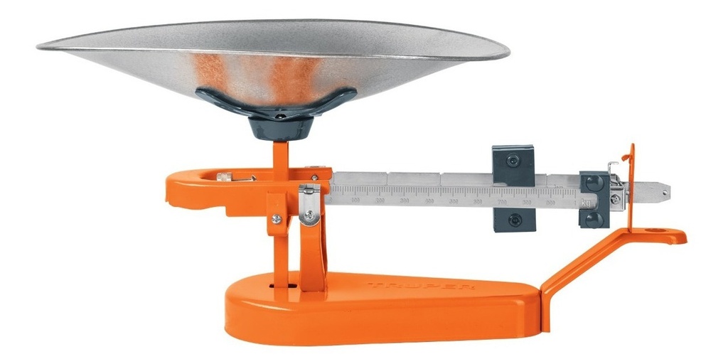 [TR-BAS-5M] Báscula Comercial Analógica Truper Bas 5kg Naranja 44 cm X 31 cm