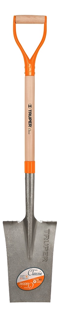 Pala Punta Pocera 21cm Truper Pes Puño Metalico Jardineria Gris