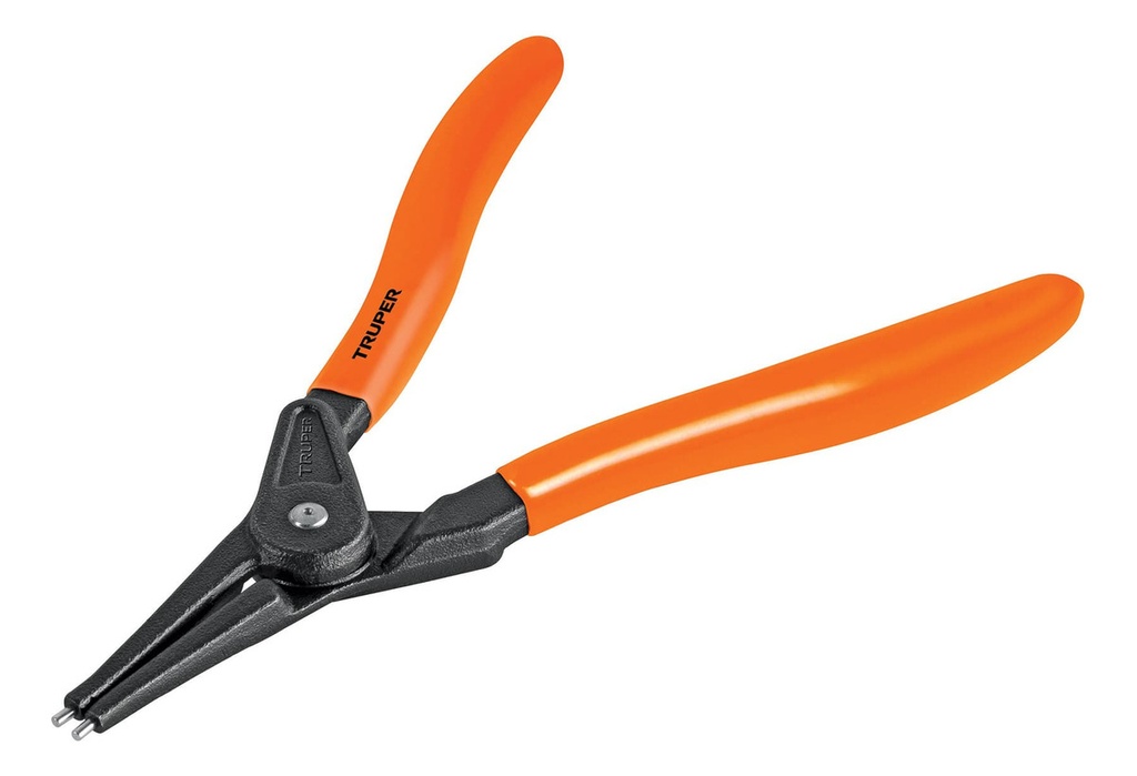 Pinza Punta Recta 7" Para Abrir Anillos, Mango De Pvc Truper