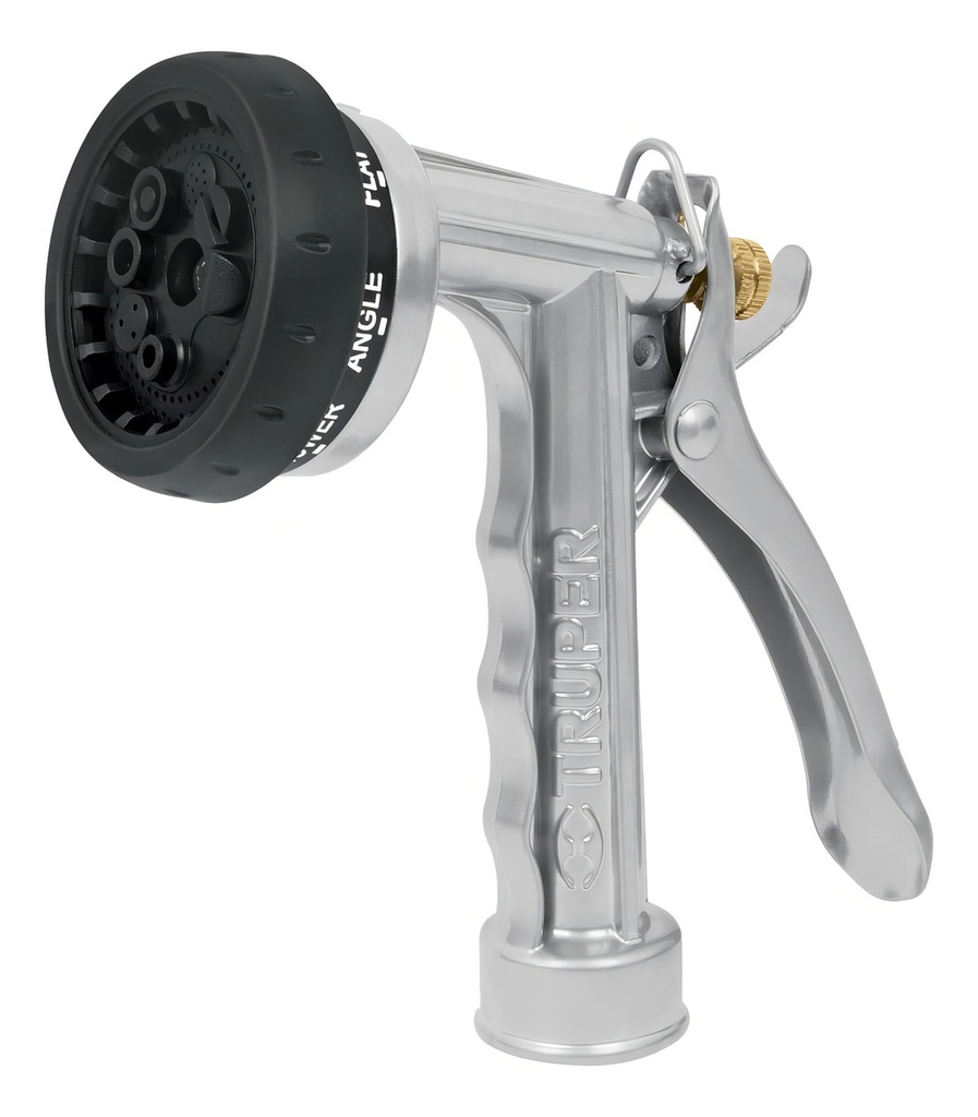 Pistola Metálica Para Riego, 8 Funciones Truper 17481