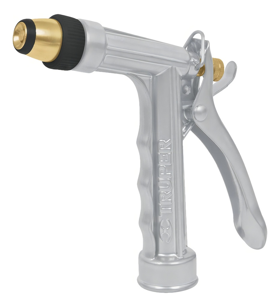 [TR-PR-102] Pistola Metálica Para Riego, 2 Funciones Truper 17482