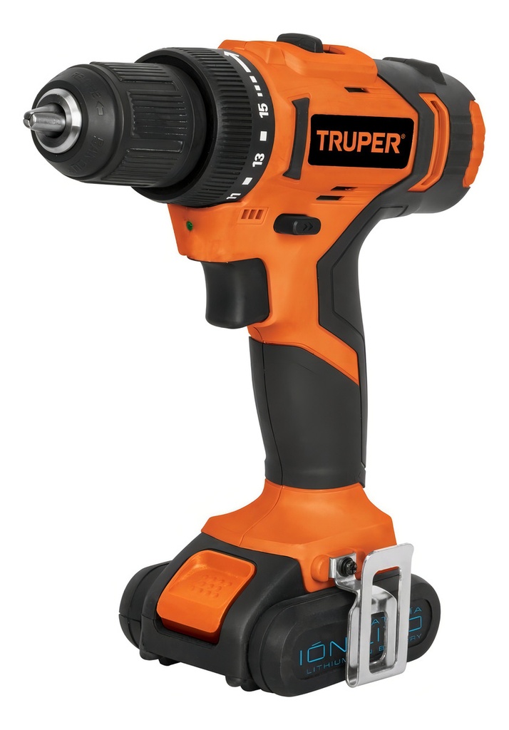 [TR-TALI-12A2] Taladro Inalámbrico Tali-12a2 Batería Ión Litio Naranja Truper 60 Hz