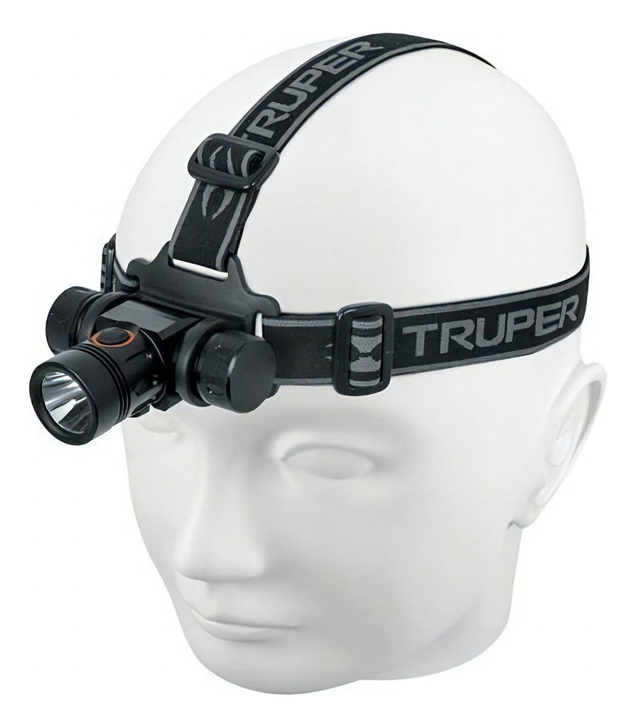 Linterna Cabeza Recargable 250 Lumenes 1 Led Truper 18435