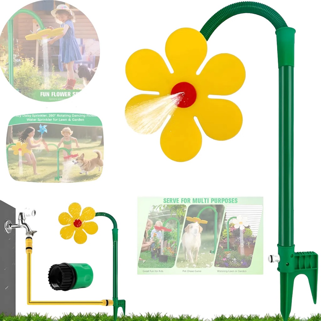 Pistola Riego 360° Aspersor Flor Jardín 360