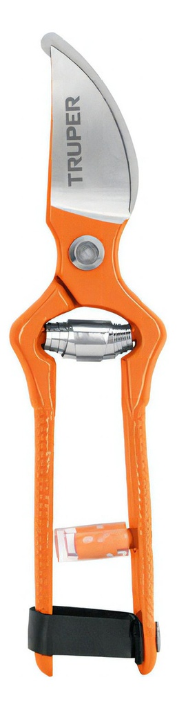 [TR-T-570] Tijera Para Poda 7" Cuchilla De Paso Truper 18541 Color Naranja