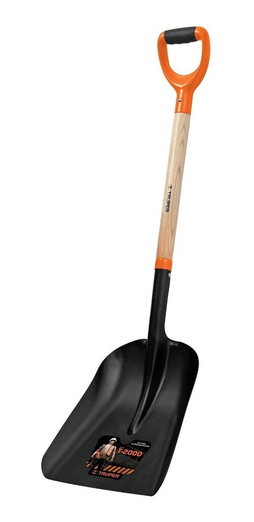 [TR-PCACY-P] Pala T-2000 Carbonera Chica "y" Truper 19660 Negro