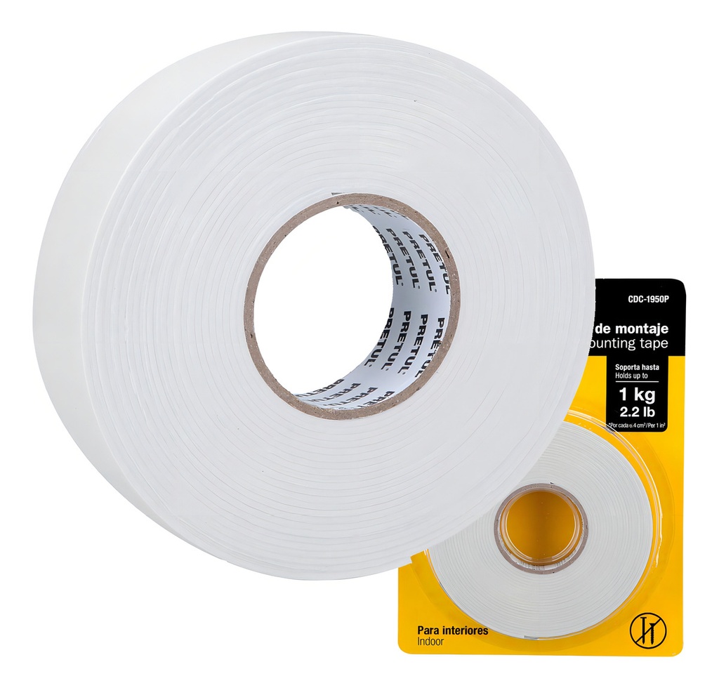 Cinta Doble Cara De 19 Mm X 5 M Pretul 20005