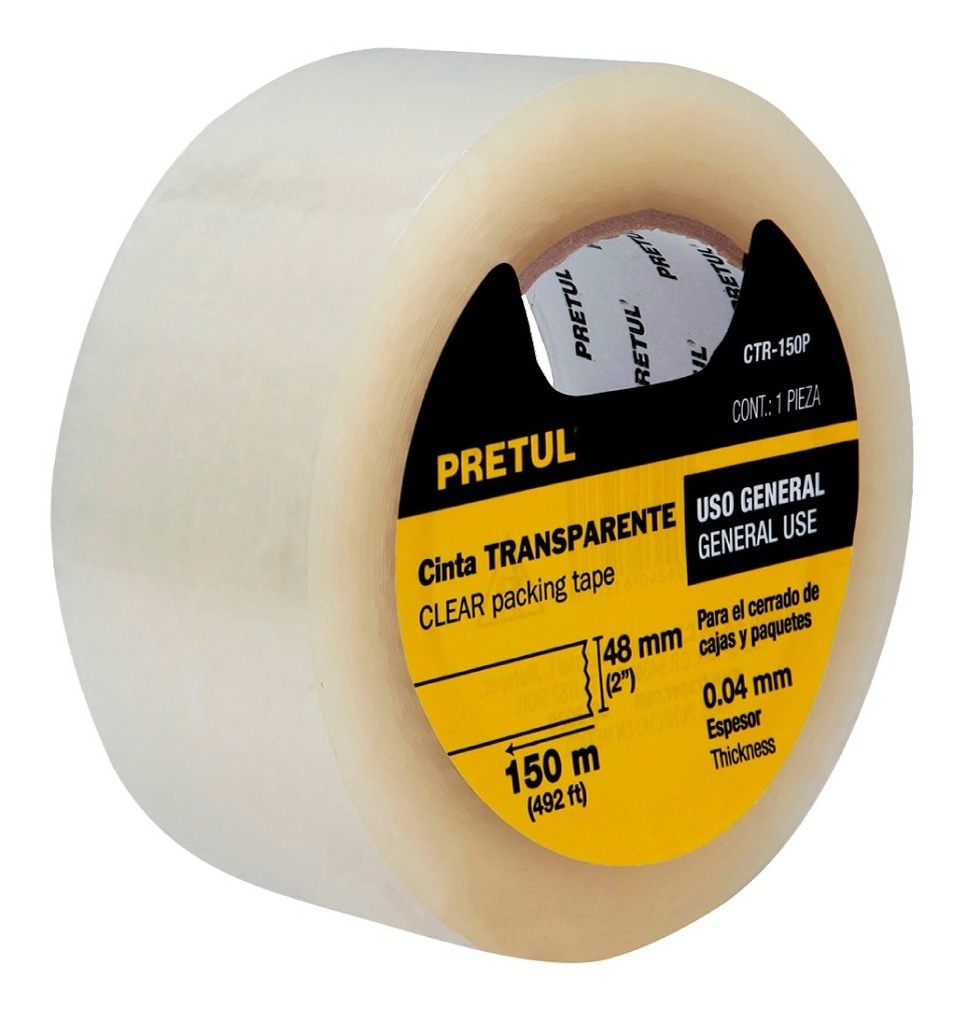 [TR-CTR-150P] Cinta Transparente 150 Mt Pretul 20527