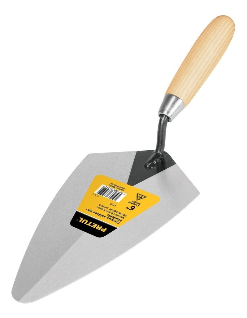 [TR-CT-6P] Cuchara Para Albañil Tipo Filadelfia 6' Pretul 21050