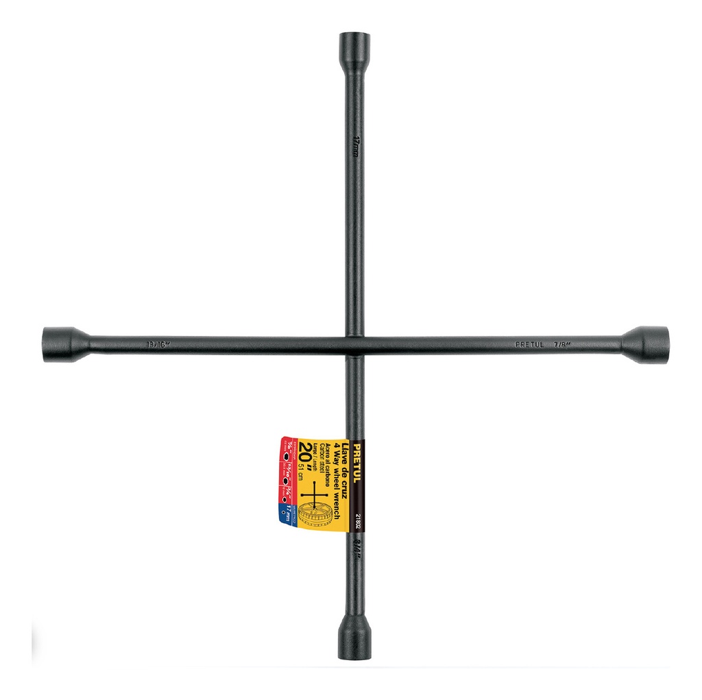 Llave Cruz Auto 20 Pulgadas Galvanizada Pretul Llcr-20p