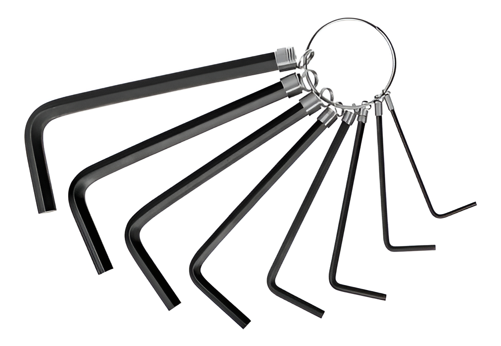 [TR-ALL-P8P] Juego de Llaves Allen Std Tipo Llavero 8 Piezas Pretul 21850 Color Negro
