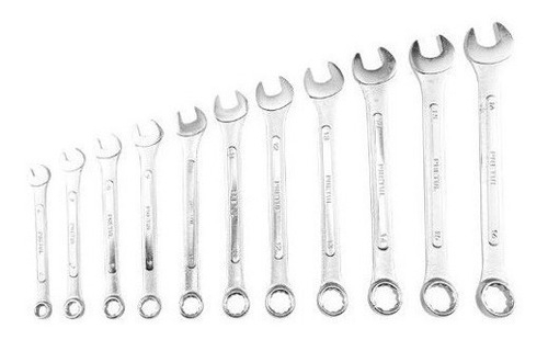 Juego Llaves Combinadas, 11 Pz, Milimétricas, Pretul 21991