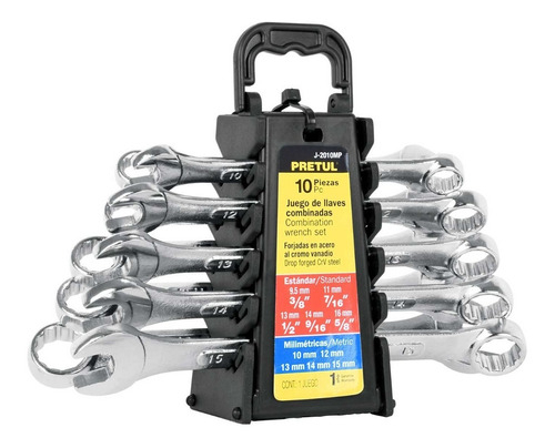 Llave Combinada Pretul 21996 Con Acabado Acero Al Cromo