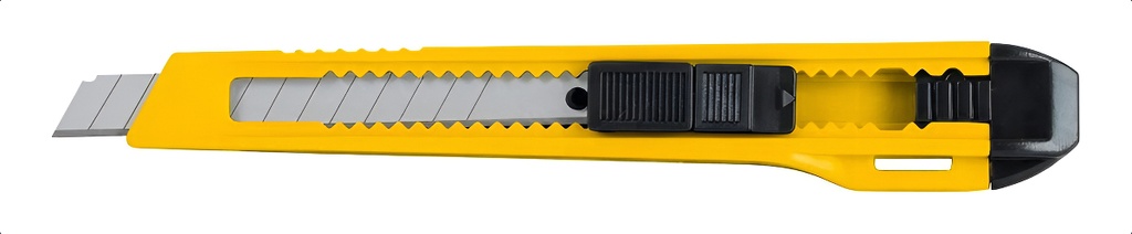 Cutter Plástico, 9 Mm, Navaja En Acero, Pretul 22403