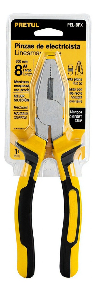 Alicate De Electricista 8'' Comfort Grip Pretul 22674