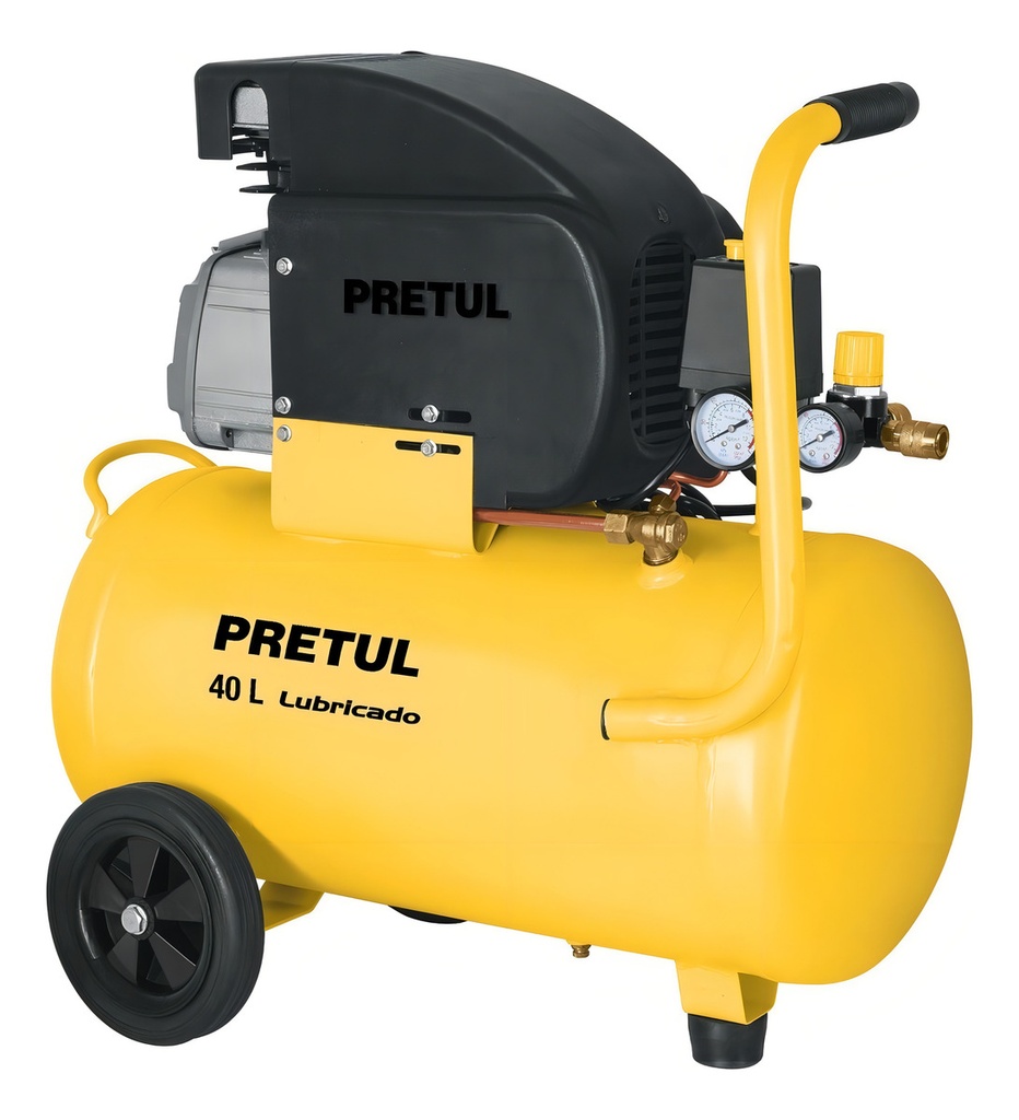 [TR-COMP-40LP] Compresor de Aire Eléctrico Portátil Pretul Comp-40lp 40l 2hp