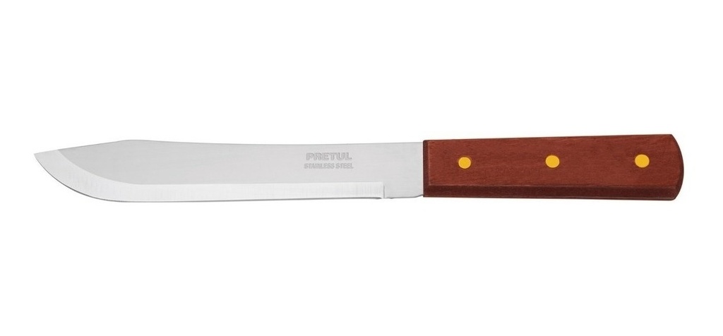 Cuchillo Cebollero, Mango Madera, 7' Pretul 23077 Color Cafe