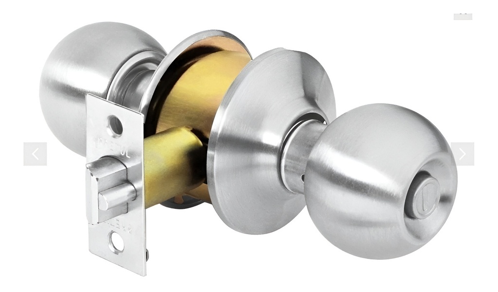 Cerradura Pomo, Cm, Recámara, Cilíndrica, Hermex Basic 23565