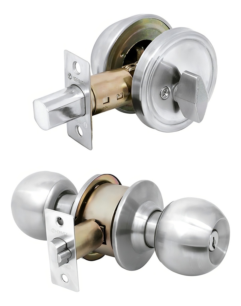 Juego Cerraduras Llave-mariposa Cromo Mate Truper 23618