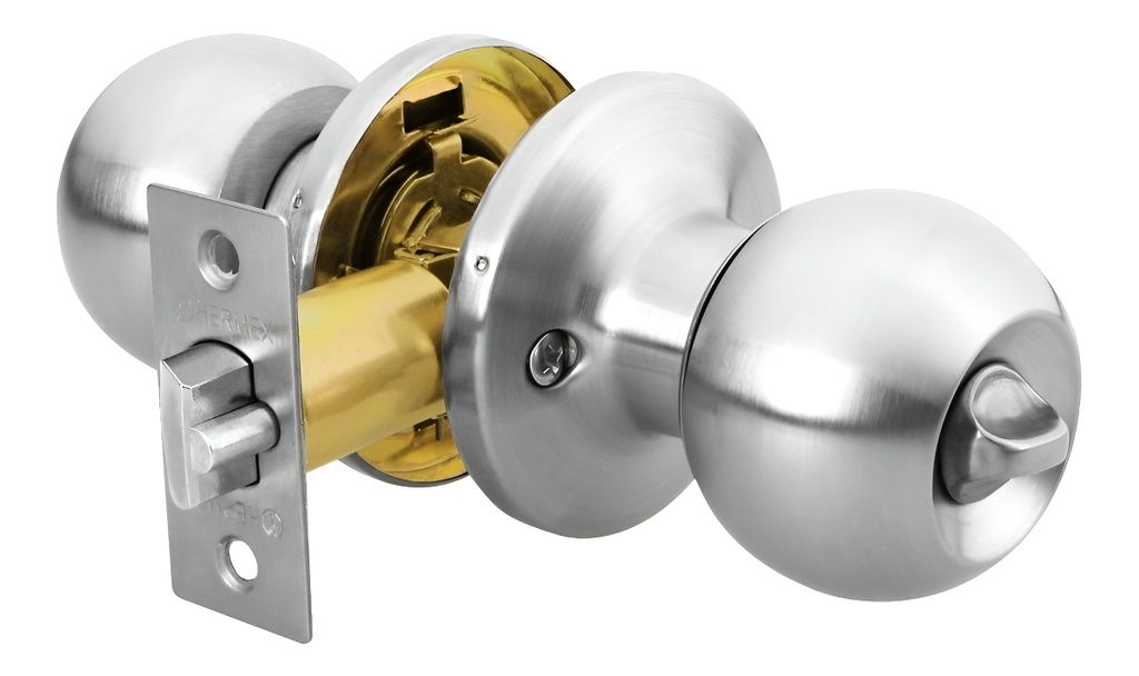 Cerradura Pomo, Cm, Recámara, Tubular, Hermex Basic 23660