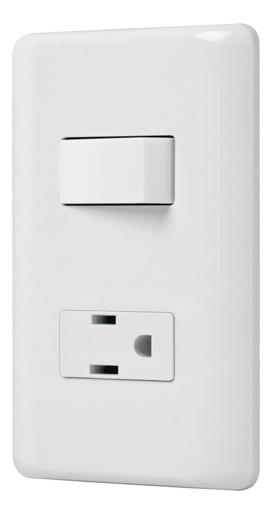 Placa Armada Contacto E Interruptor Sencillo, Volteck 25077