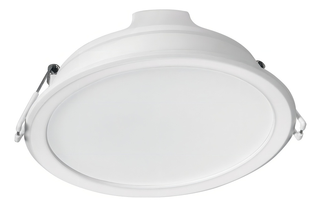 Luminario Led Empotrado Redondo, 12w, 6500k, Volteck 25088 Estructura Blanco