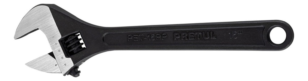 [TR-PET-15PP] Llave Ajustable (perico) 15 Pavonada, Pretul 26053 Color Negro