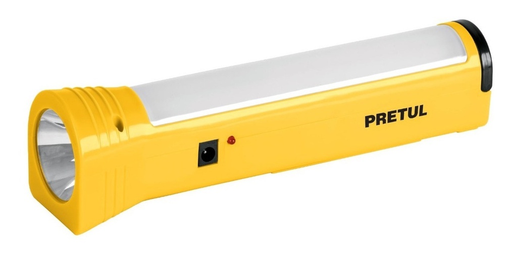 Lampara Recargable Con Luz De Emergencia Pretul 26070 Color Amarillo