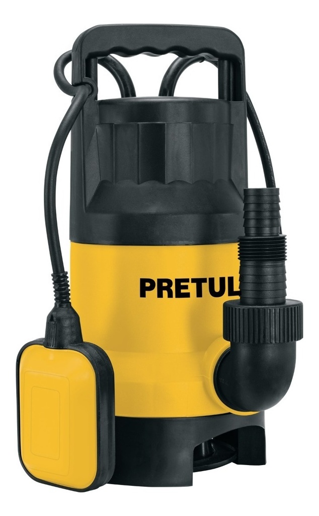 Bomba Sumergible Plástica, 1 Hp Para Agua Sucia, 127 V Pretul Bos-1spp