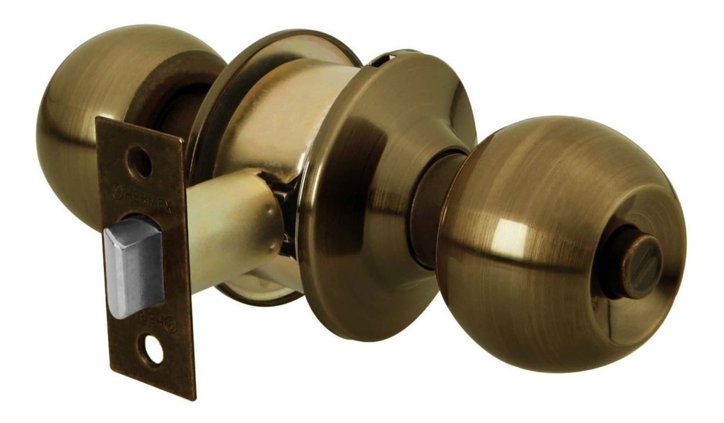 Cerradura Esfera Cilíndrico Baño Antiguo Hb Hermex 28055