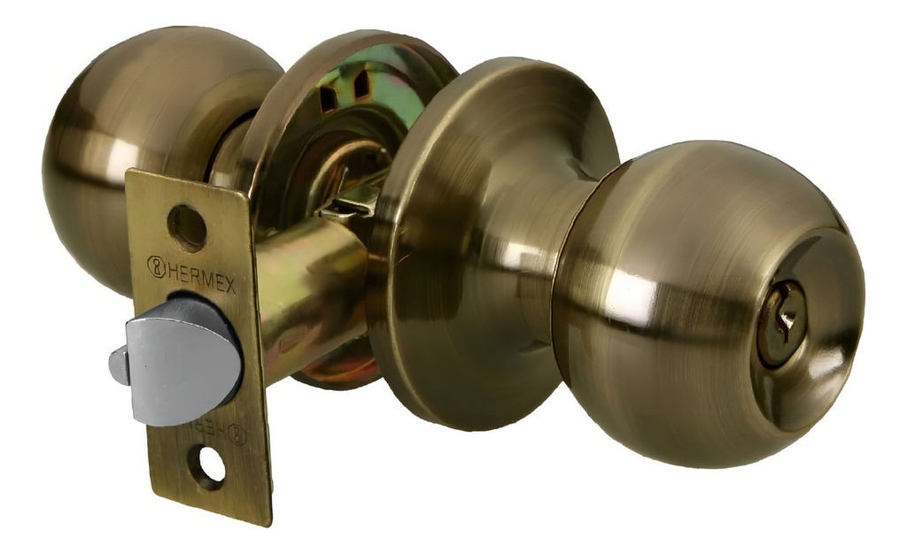 [TR-BALT-LA-RPB] Cerradura Esfera Tubular Recámara Antiguo Hermex 28071