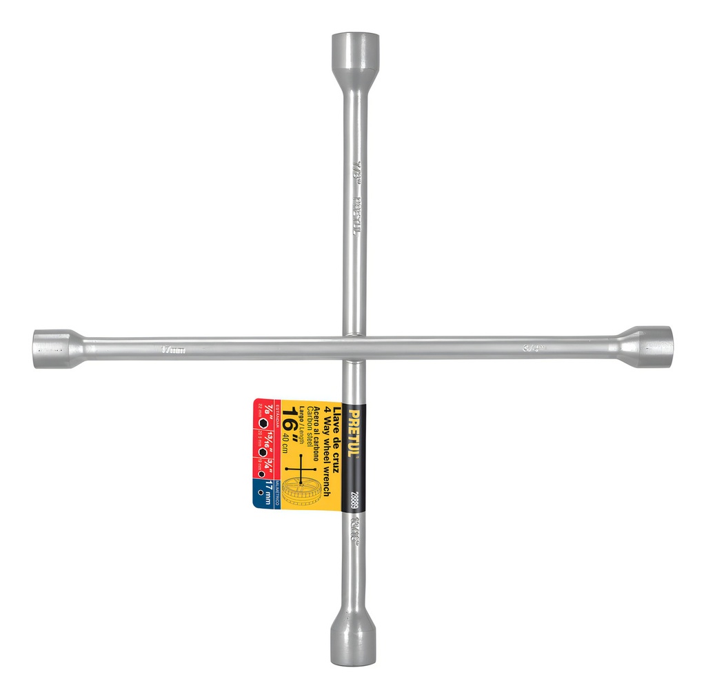 [TR-LLCR-16P] Llave de Cruz 16 Galvanizada Cruceta Pretul 28889