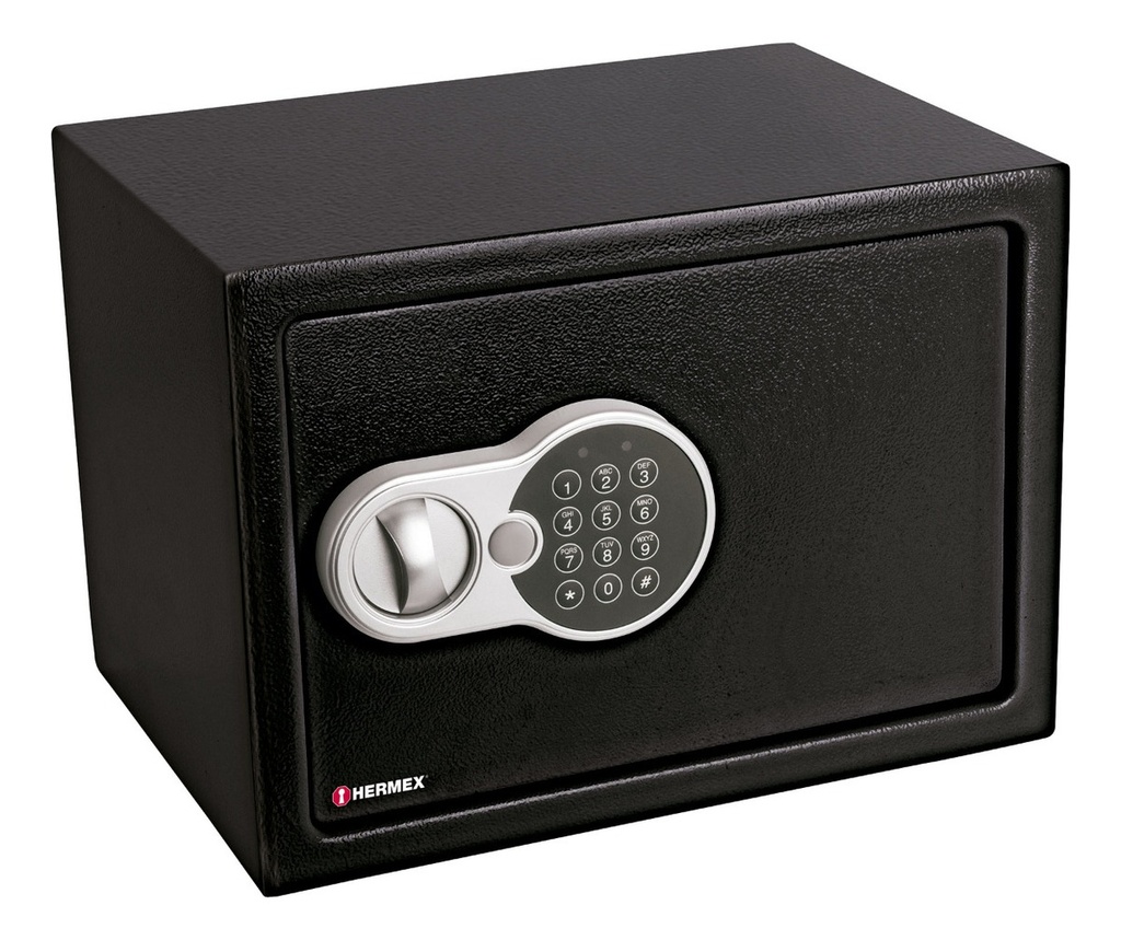Caja de Seguridad Electrónica,color Negro, Case-31 Hermex 43080