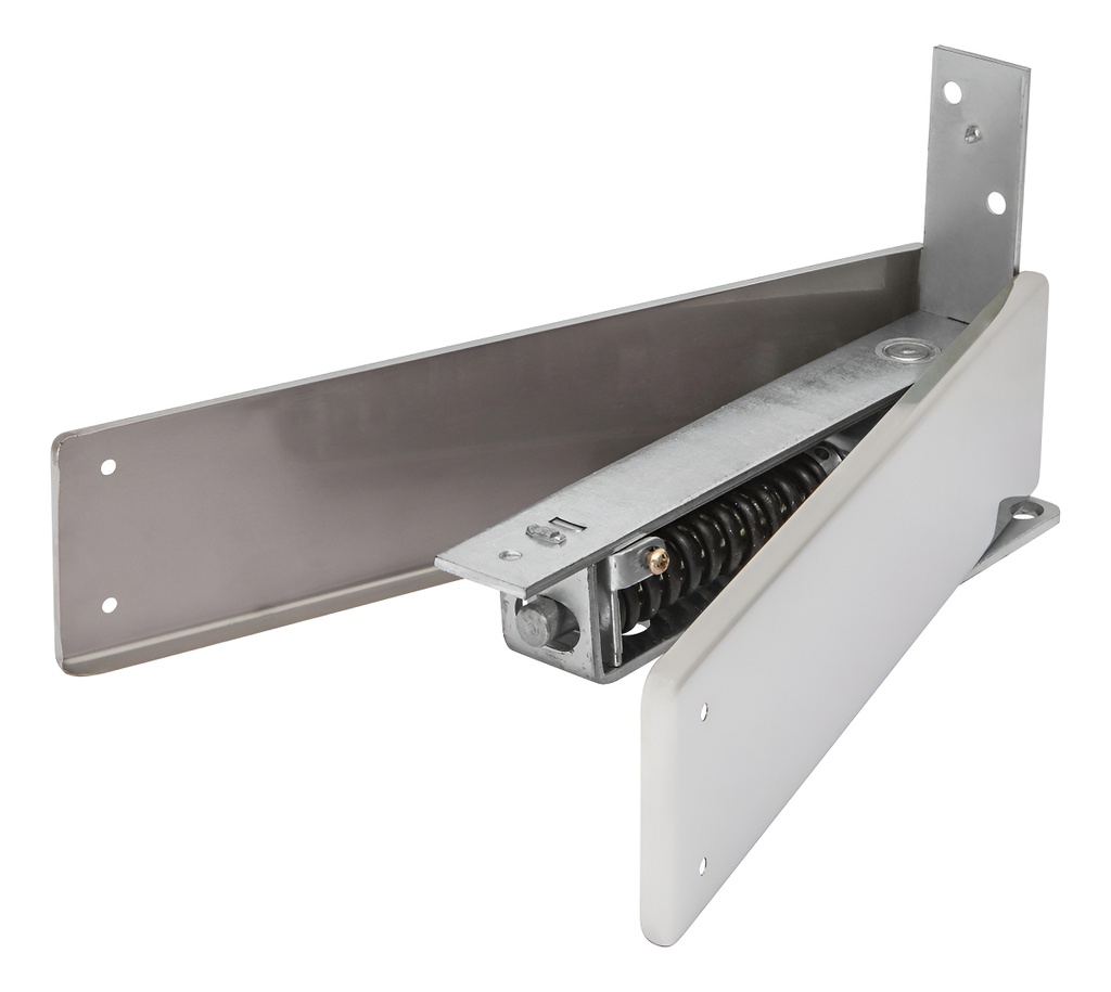 Bisagra De Piso Dobla Acción, Acero Cromado, Hermex 43181