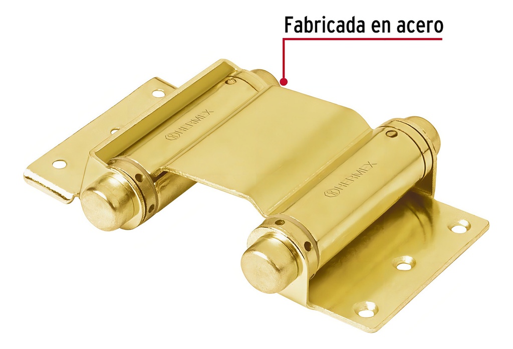 Bisagra Doble Acción 3', Latón Hermex 43182