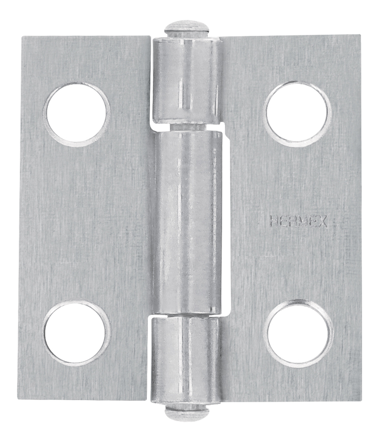 Bisagra Rectangular 1  Acero Pulido Hermex 43185