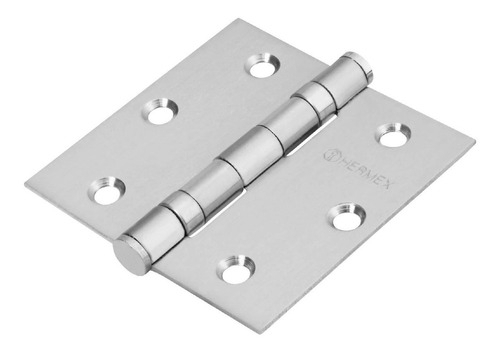 Bisagra Cuadrada 3", Acero Inoxidable, Plana Hermex 43227