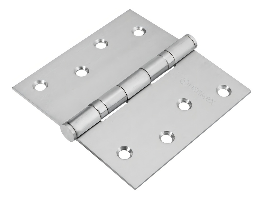 [TR-BC-404P] Bisagra Cuadrada 4', Acero Inoxidable, Plana Hermex 43229