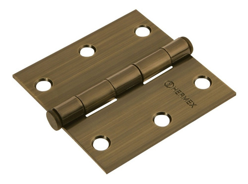 Bisagra Ace. Latonado Antiguo 3'' Cabeza Plana Hermex 43251