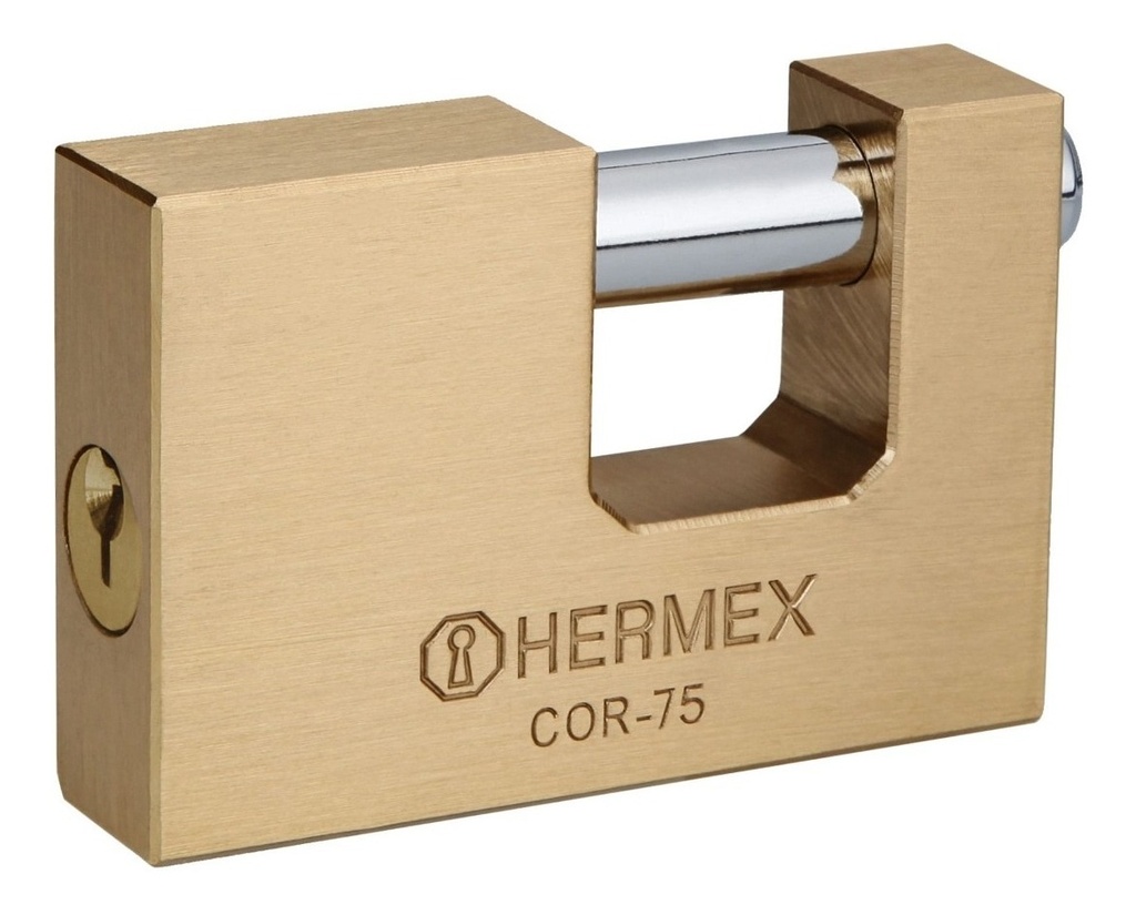Candado Antipalanca 75mm Cuerpo De Latón Marca Hermex