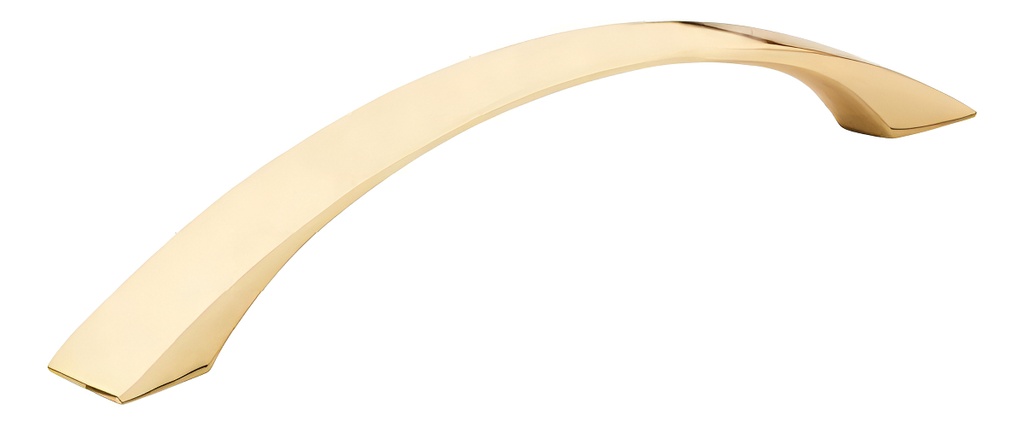 Jaladera Latón Brillante Estilo Moderno 224 Mm Hermex 43376 Color Dorado