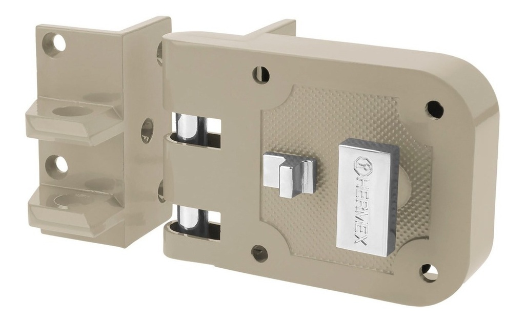 [TR-CS-60I] Cerradura Sobreponer Cilindro Perilla Trad. Izq Hermex 43494