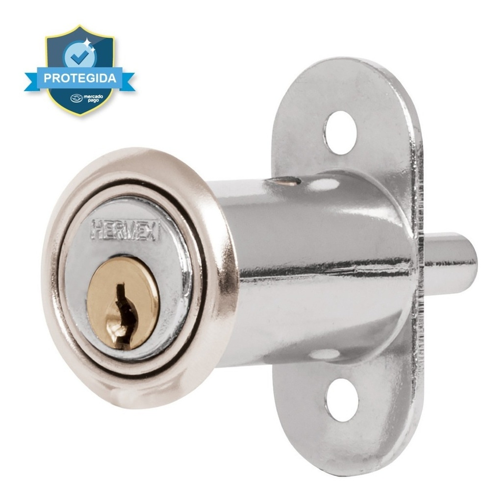 Cerradura Para Mueble, Modelo 20, Cromo, Hermex