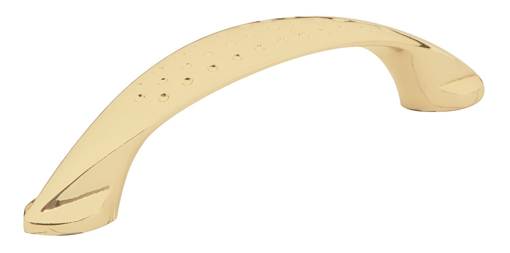 [TR-JAL-1221] Jaladera Latón Brillante Estilo Dominó 64 Mm Hermex 43622 Color Dorado