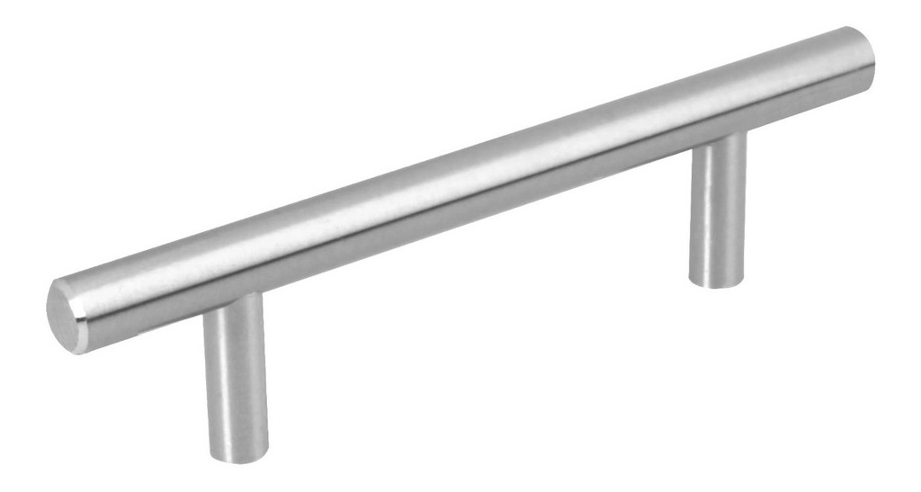 [TR-JAL-0311] Jaladera de 96mm Estilo 'cilindro' Acabado Níquel Satinado